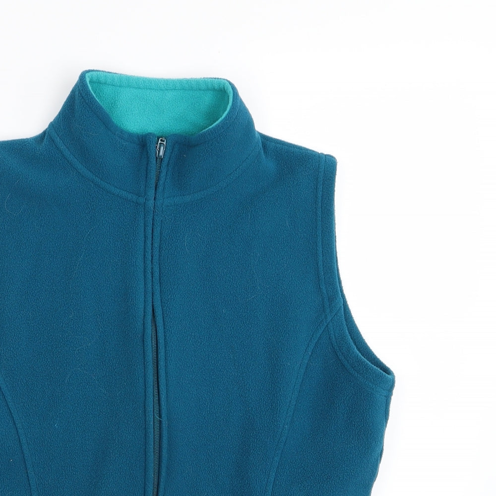 EWM Womens Blue   Gilet Jacket Size 14  - fleece