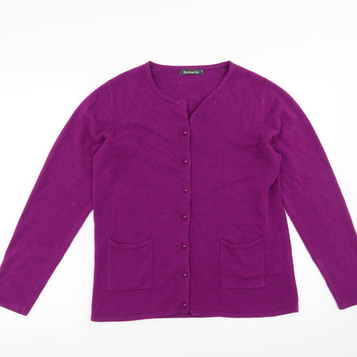 Bonmarché Womens Purple   Cardigan Jumper Size S