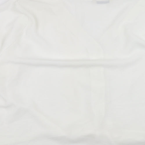George Womens White   Basic Blouse Size 22  - tie Front Detail