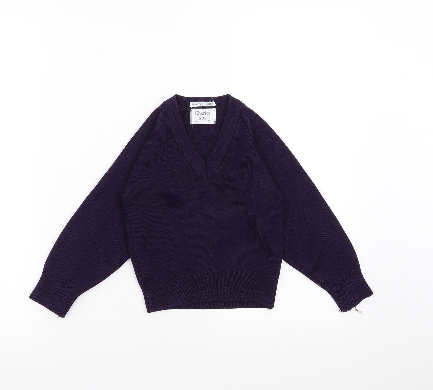 charles Kirk Boys Purple   Pullover Jumper Size 3-4 Years