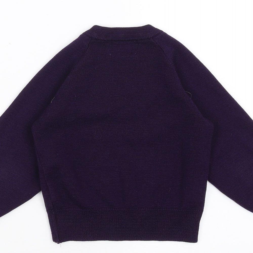 charles Kirk Boys Purple   Pullover Jumper Size 3-4 Years