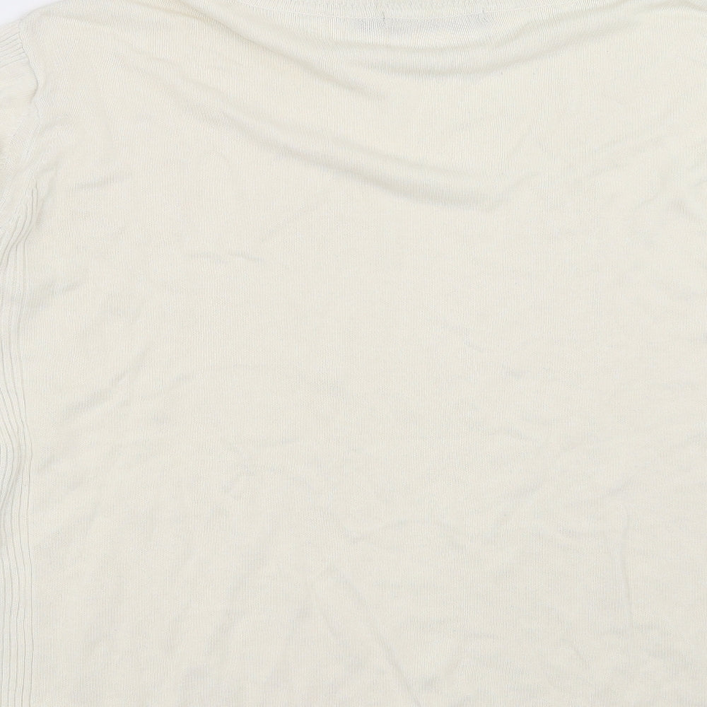 Jensen Womens Ivory   Pullover Jumper Size L