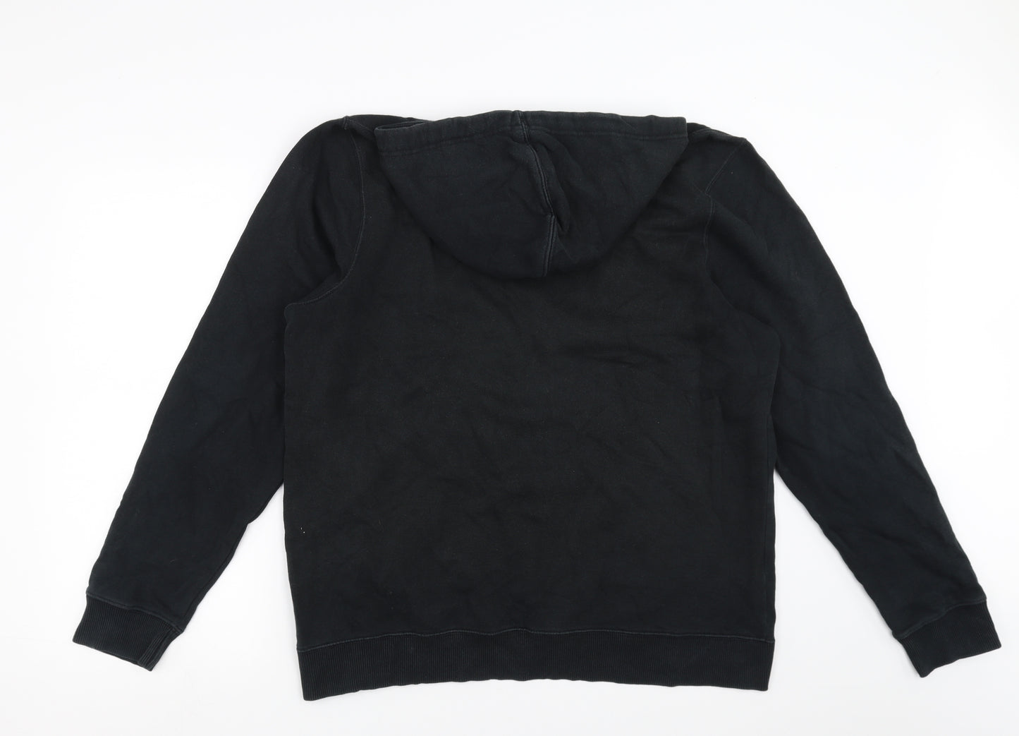 George Womens Black   Full Zip Hoodie Size L  - cat embroidered
