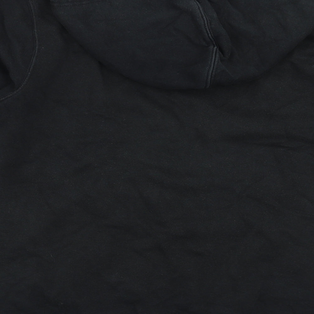 George Womens Black   Full Zip Hoodie Size L  - cat embroidered