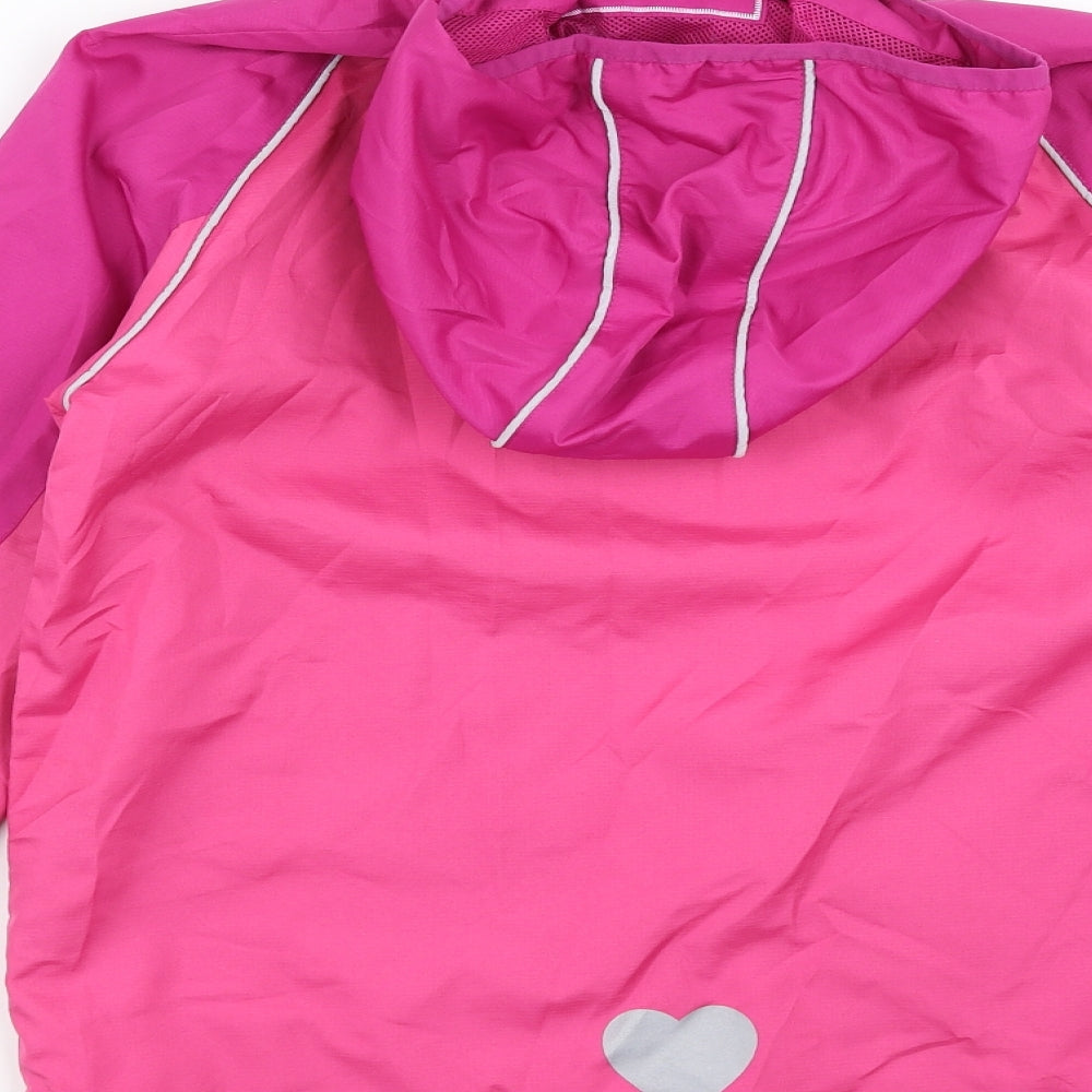 George Girls Pink   Rain Coat Jacket Size 11-12 Years