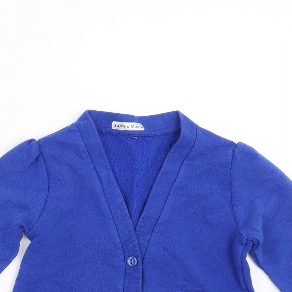 George Girls Blue   Cardigan Jumper Size 4-5 Years