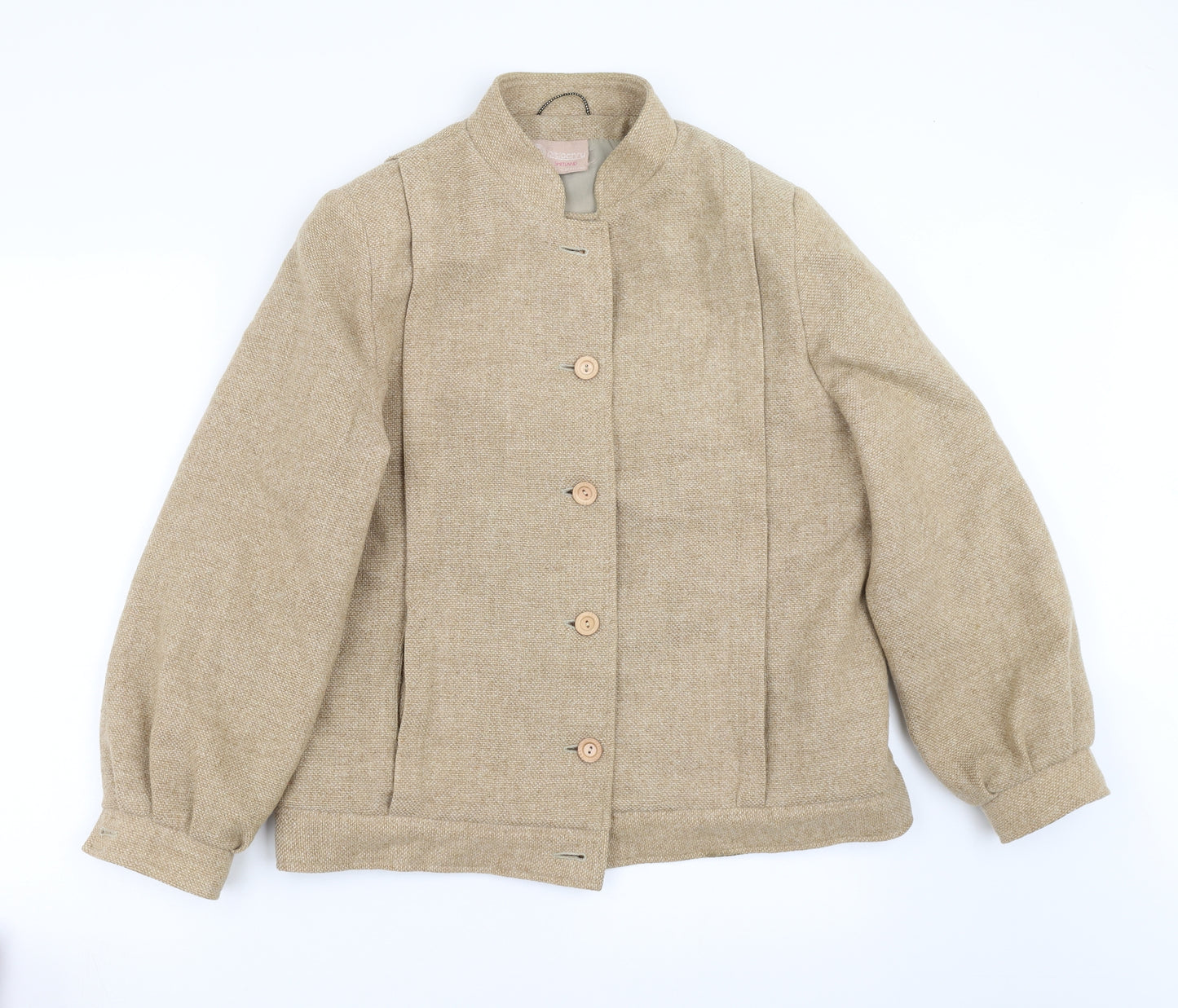 Pitlochry Womens Beige   Jacket Coat Size 16