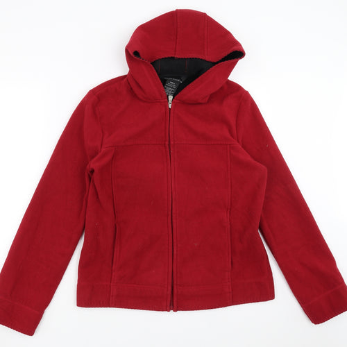 BC Clothing Womens Red  Fleece Jacket  Size M