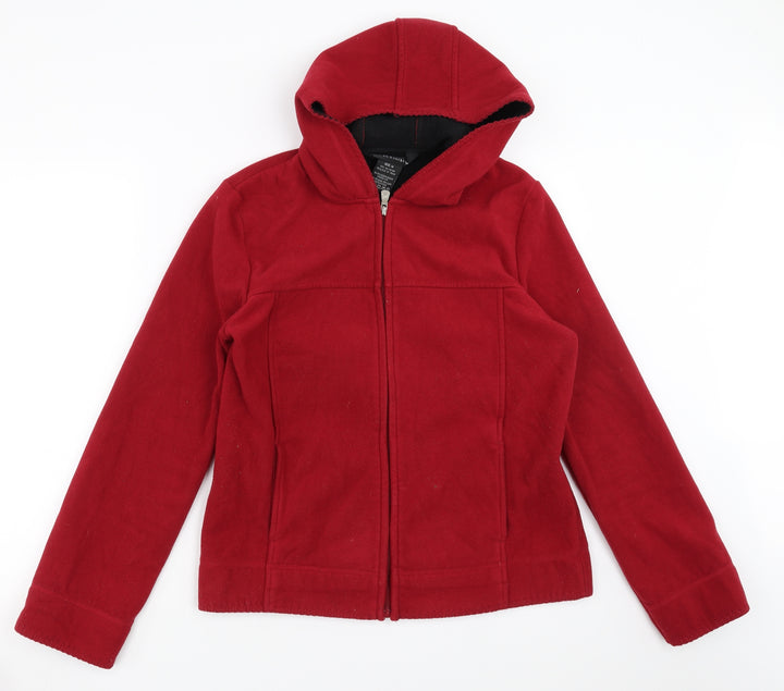 BC Clothing Womens Red Fleece Jacket Size M