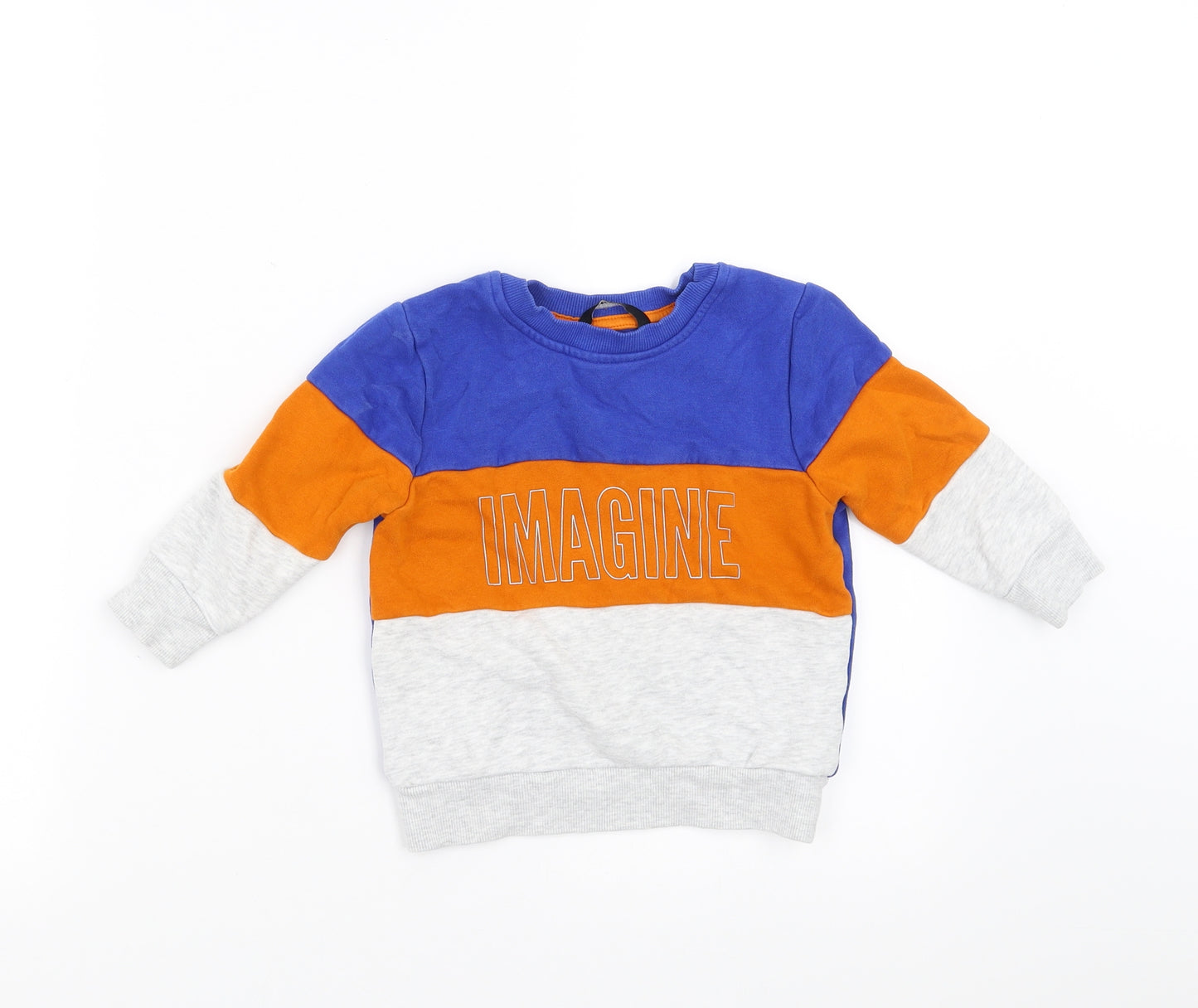 George Boys Blue   Pullover Jumper Size 18-24 Months  - imagine