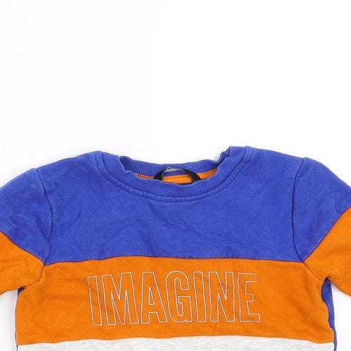 George Boys Blue   Pullover Jumper Size 18-24 Months  - imagine