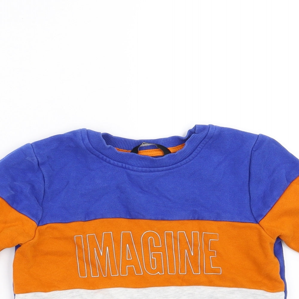 George Boys Blue   Pullover Jumper Size 18-24 Months  - imagine