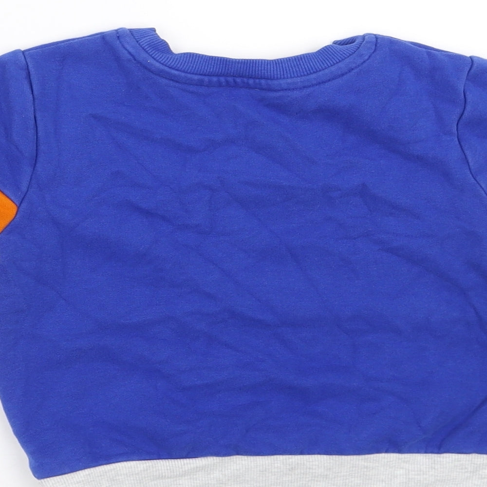 George Boys Blue   Pullover Jumper Size 18-24 Months  - imagine