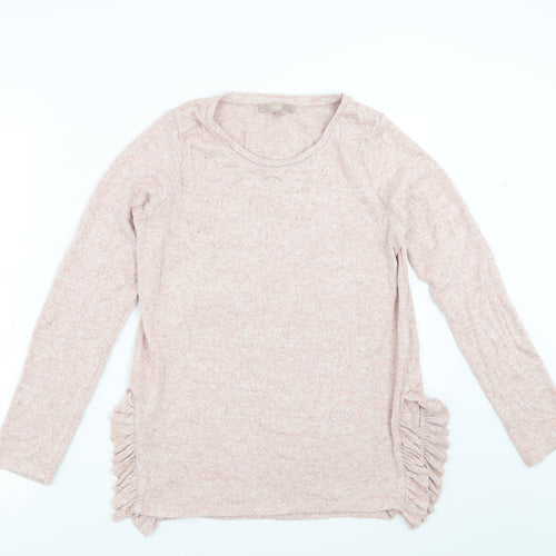 NEXT Womens Pink   Pullover Jumper Size 12  - beaded detail