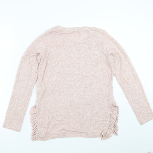 NEXT Womens Pink   Pullover Jumper Size 12  - beaded detail