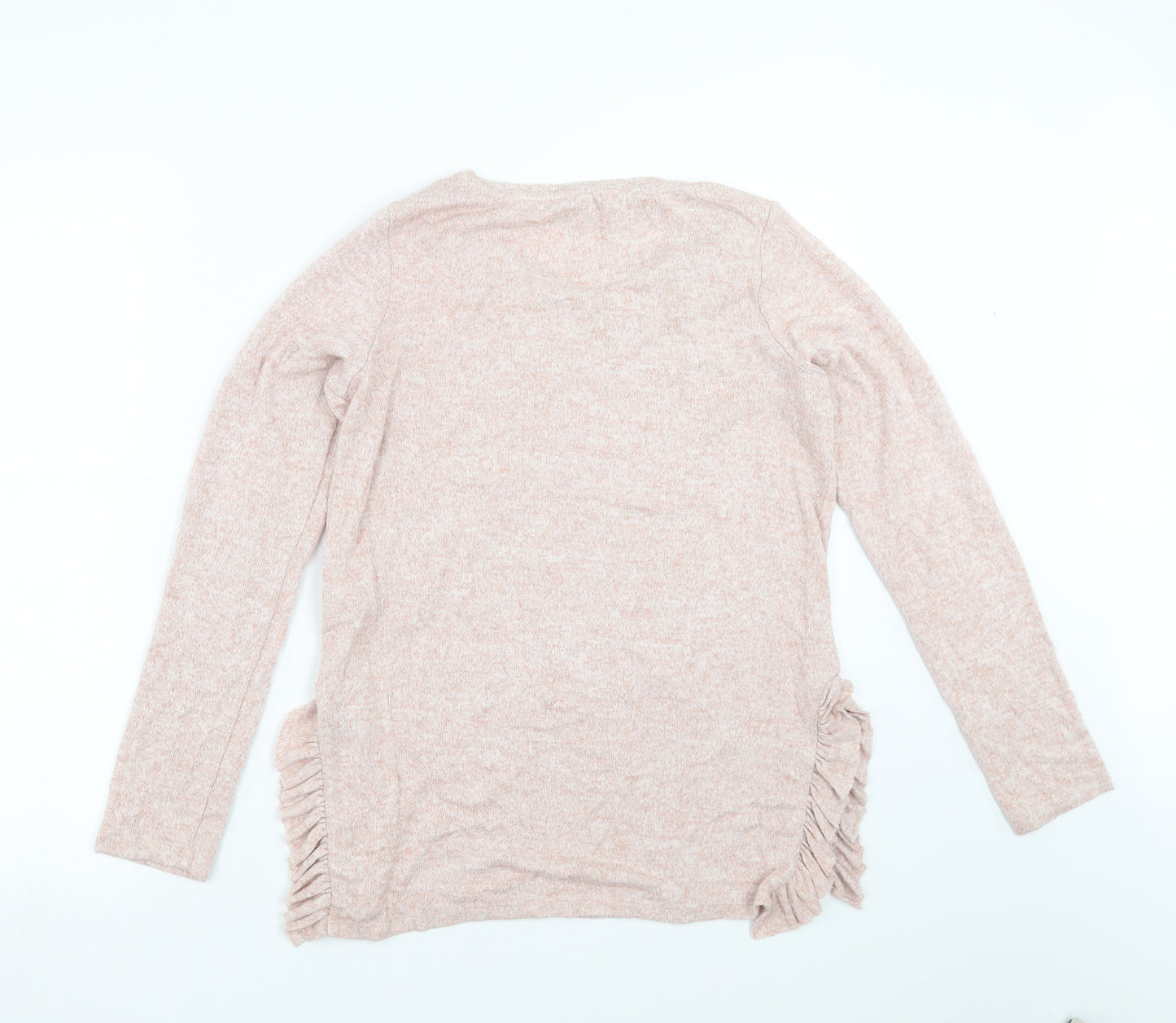 NEXT Womens Pink   Pullover Jumper Size 12  - beaded detail