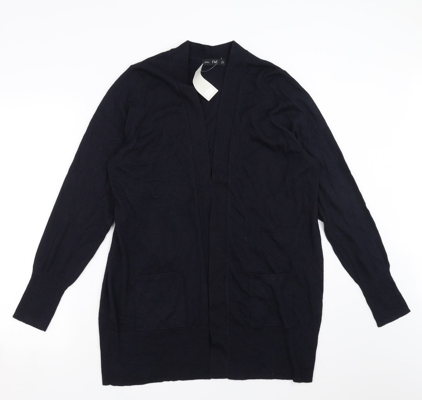 F&F Womens Blue   Cardigan Jumper Size 14