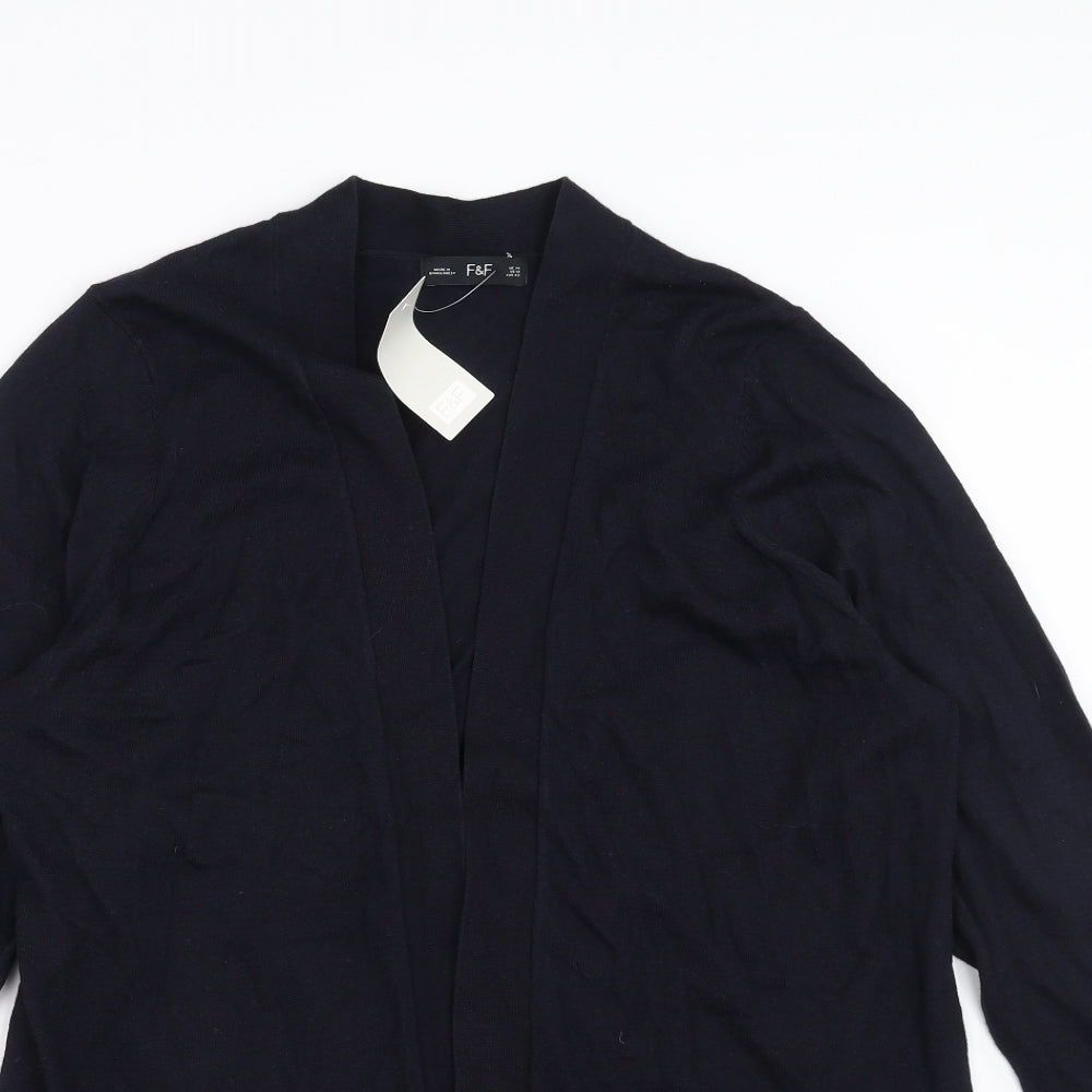 F&F Womens Blue   Cardigan Jumper Size 14