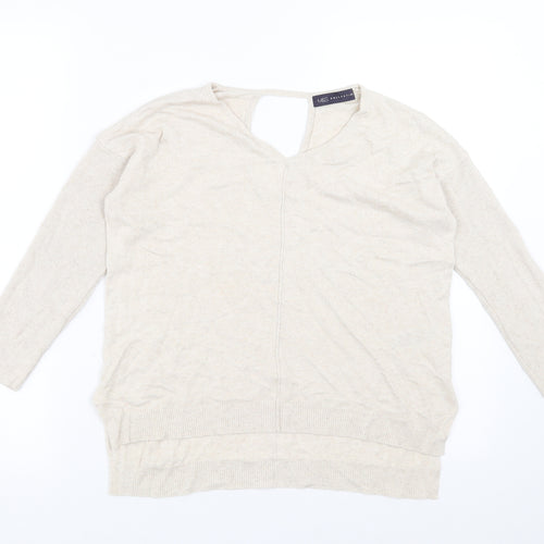 Marks and Spencer Womens Beige  Knit Pullover Jumper Size 8