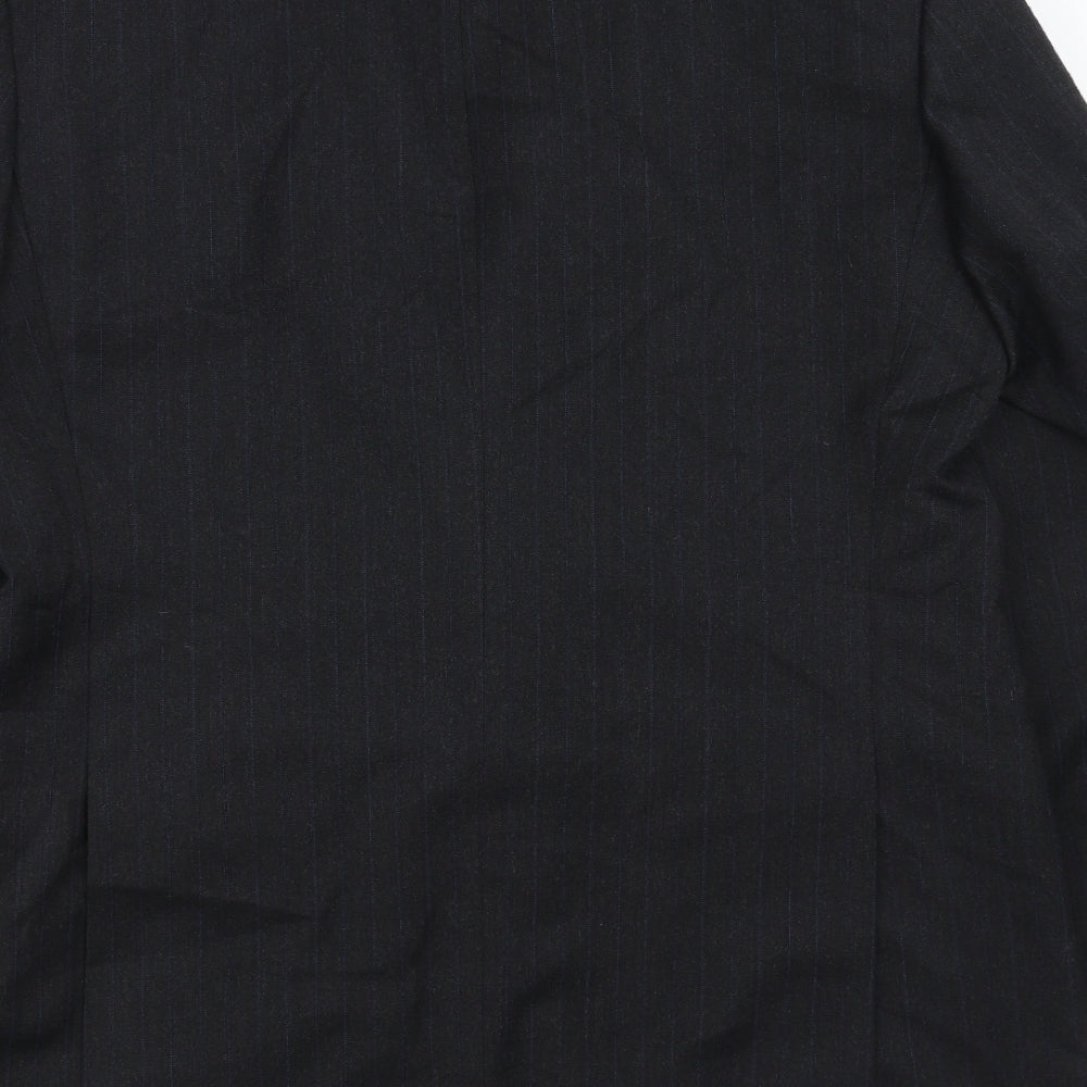 Marks and Spencer Mens Grey Striped  Jacket Suit Jacket Size 42