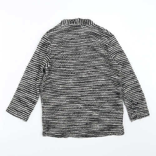H&M Womens Black Striped  Cardigan Jumper Size S