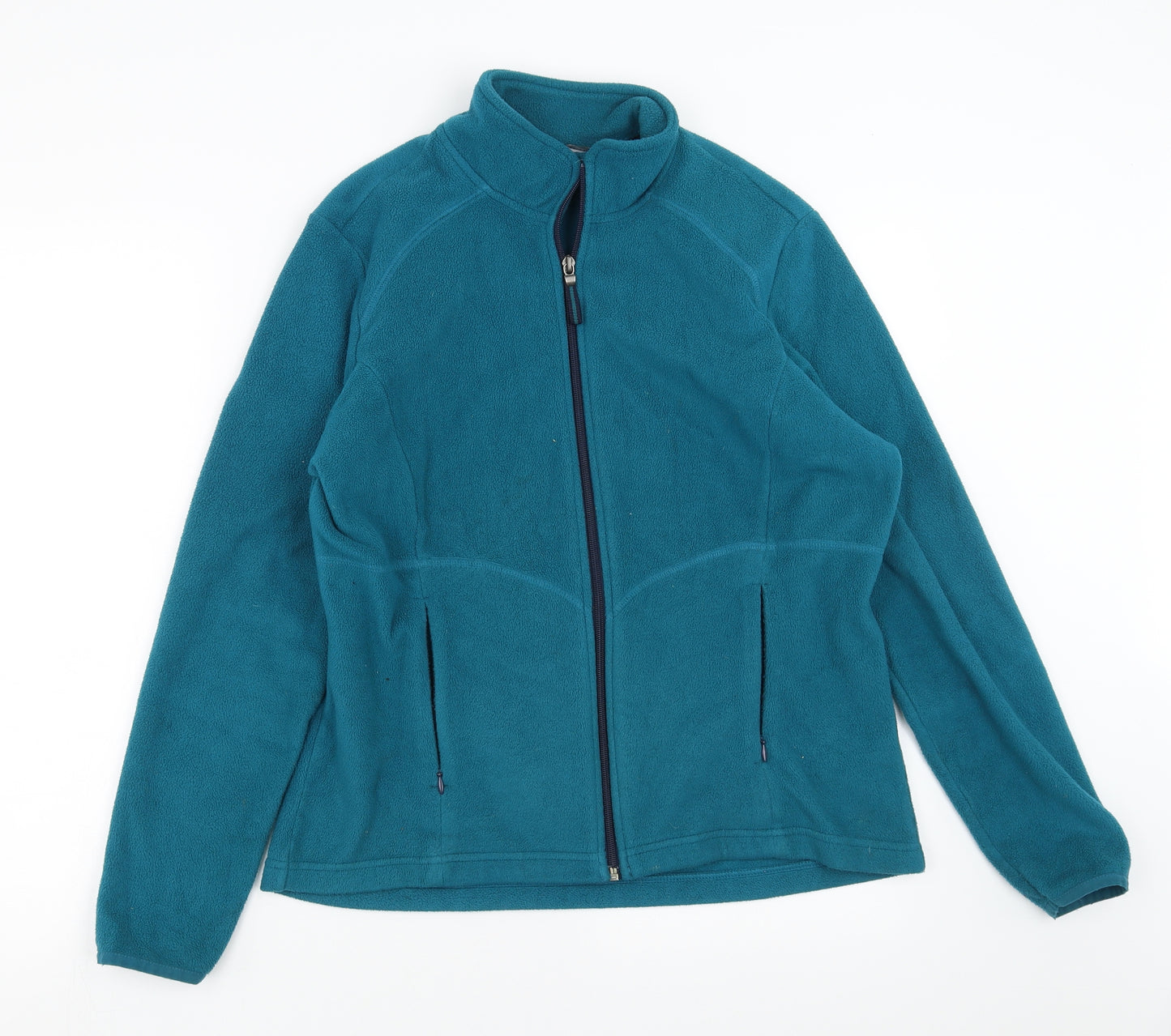 Marks and Spencer Womens Green  Fleece Full Zip Jumper Size 14