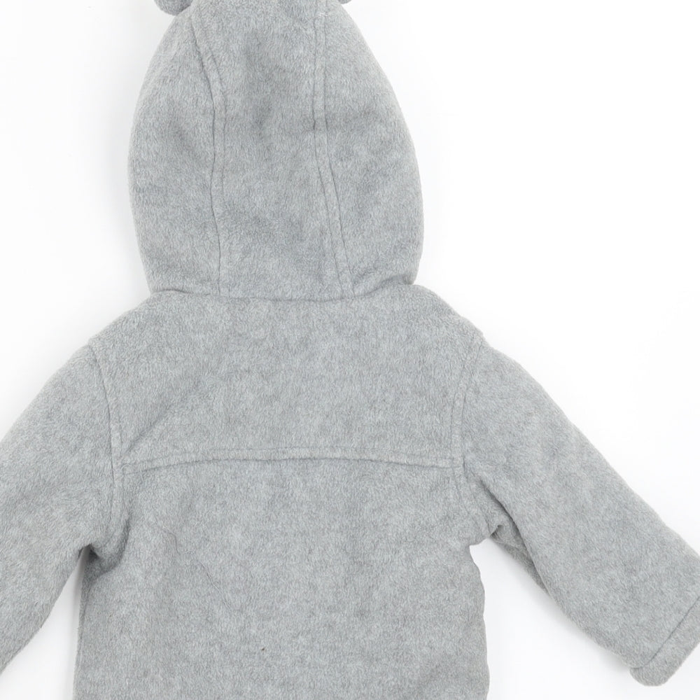 Blue Zoo Baby Grey   Jacket Coat Size 6-9 Months  - fleece lined