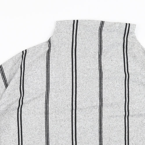 F&F Womens Grey Striped  Pullover Jumper Size 12