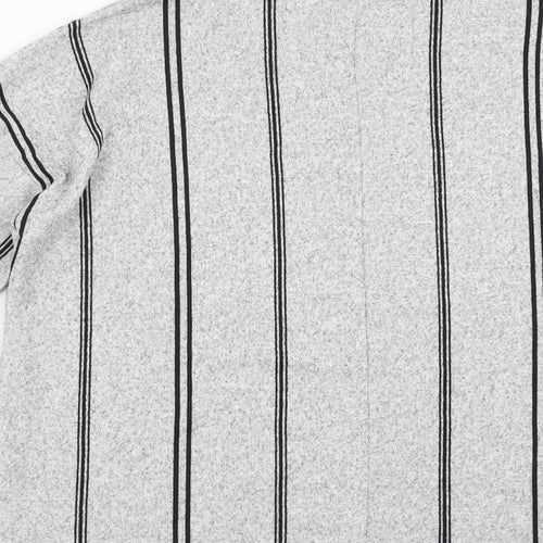 F&F Womens Grey Striped  Pullover Jumper Size 12