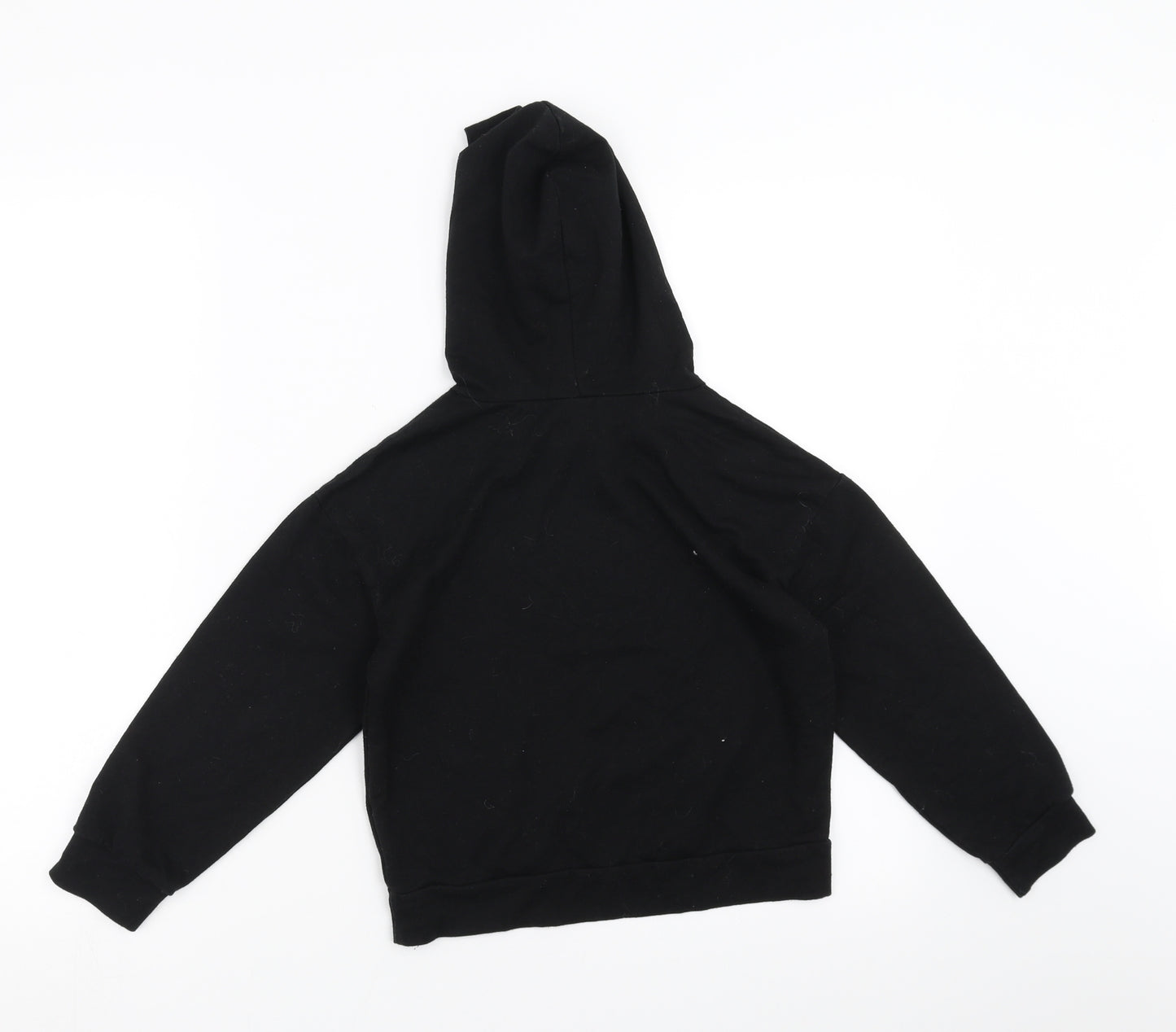 SheIn Girls Black   Pullover Hoodie Size 8 Years  - sorry im late i didnt want to come