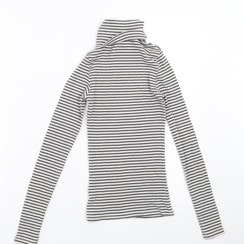 New Look Womens Grey Striped  Pullover Jumper Size 6
