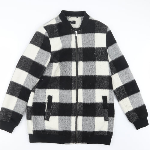 F&F Womens Black Check  Jacket  Size 10