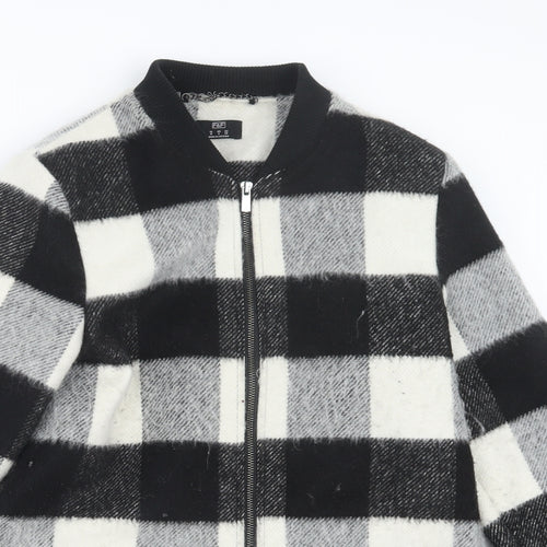 F&F Womens Black Check  Jacket  Size 10