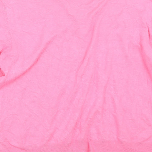 George Womens Pink  Knit Cardigan Jumper Size 14