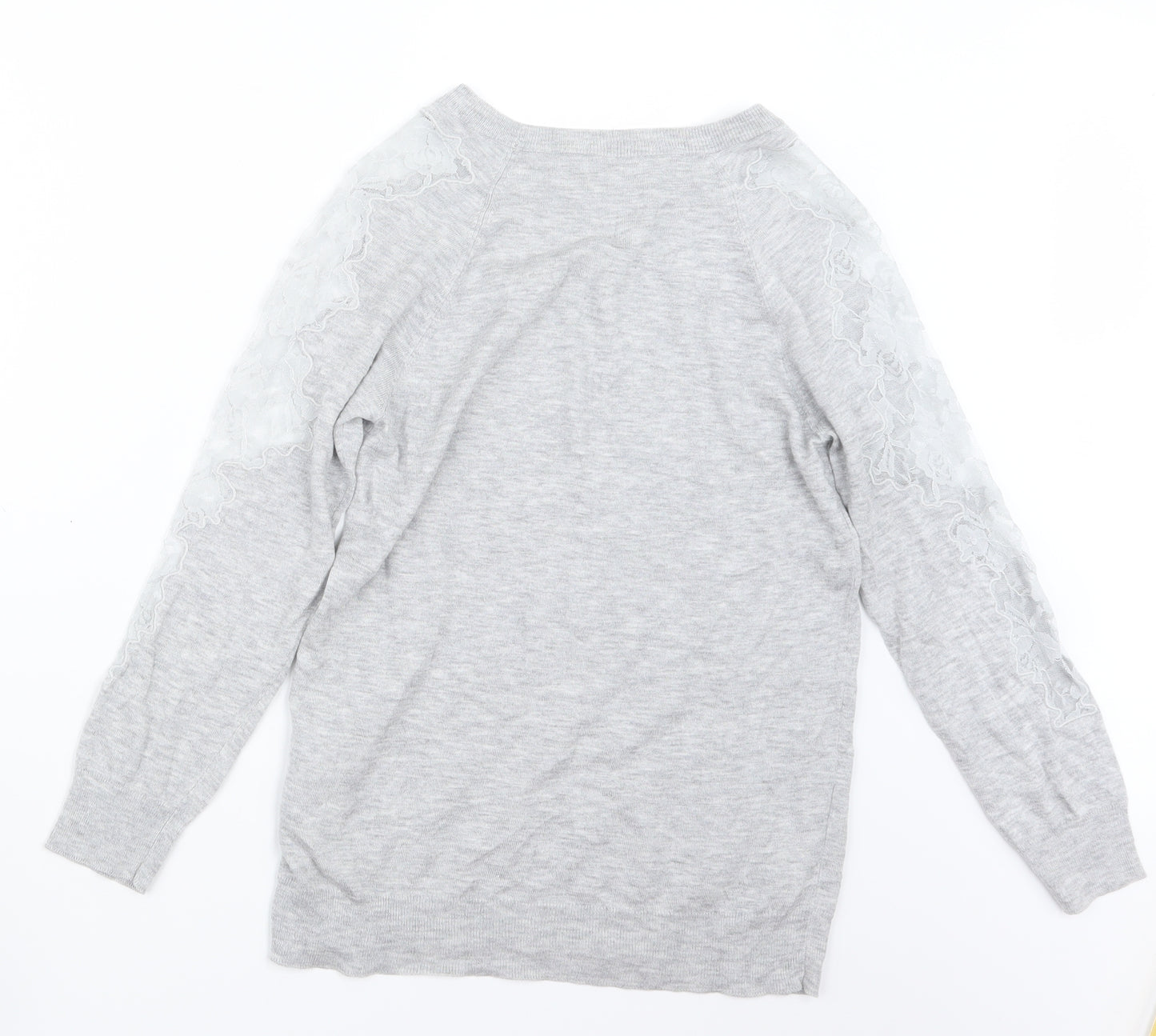 Warehouse Womens Grey  Knit Pullover Jumper Size 10