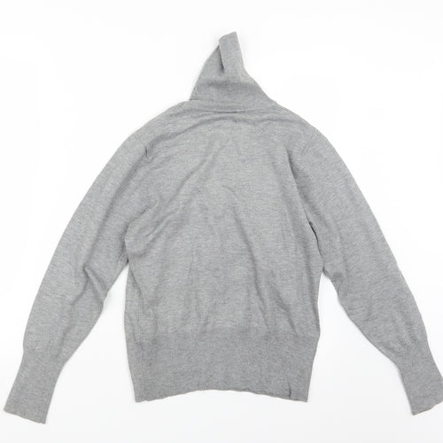 Mia Moda Womens Grey  Knit Pullover Jumper Size S