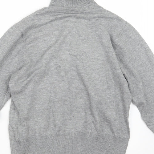 Mia Moda Womens Grey  Knit Pullover Jumper Size S