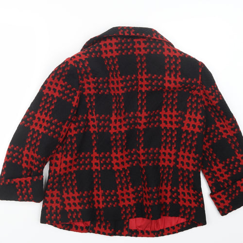 SF Collection  Womens Red Geometric  Jacket  Size 16