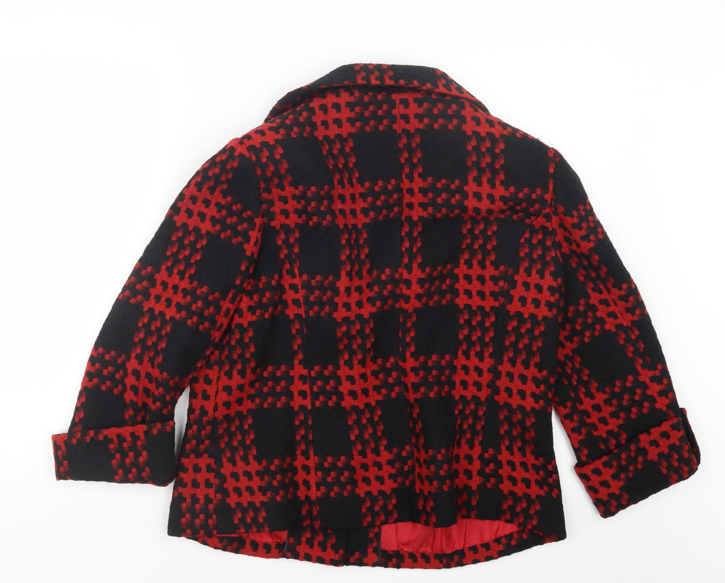 SF Collection  Womens Red Geometric  Jacket  Size 16