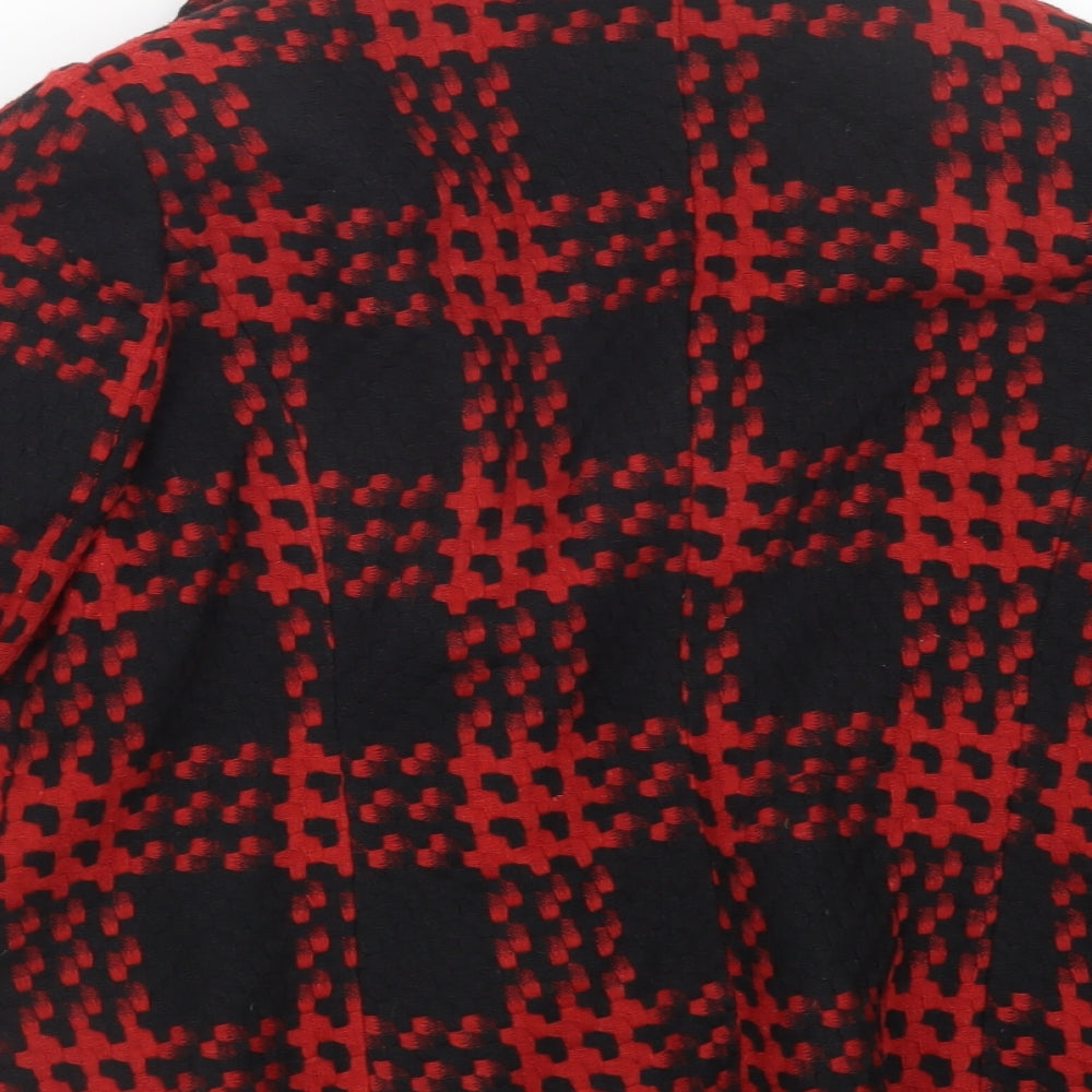 SF Collection  Womens Red Geometric  Jacket  Size 16