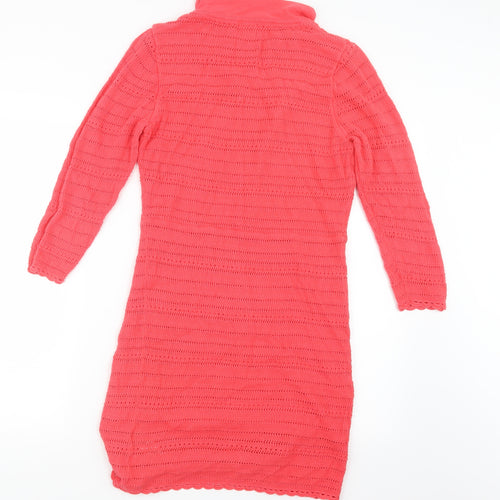 ASOS Womens Pink  Knit Jumper Dress  Size 12