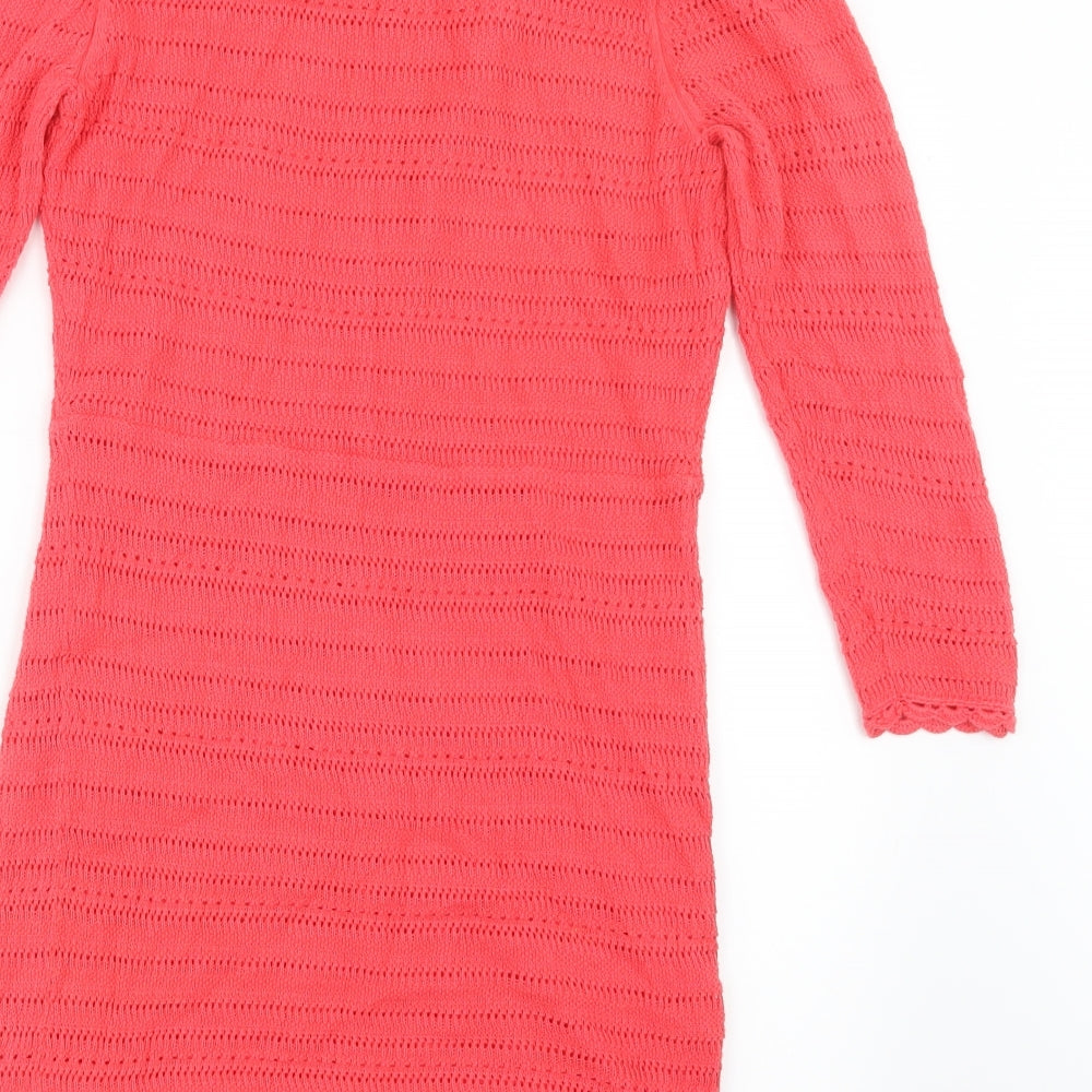 ASOS Womens Pink  Knit Jumper Dress  Size 12