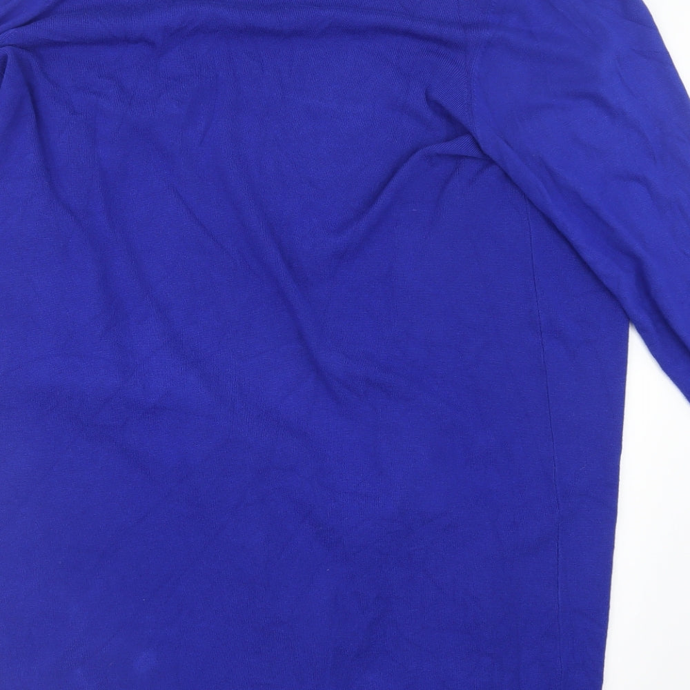 Marks and Spencer Womens Blue  Knit Cardigan Jumper Size 24