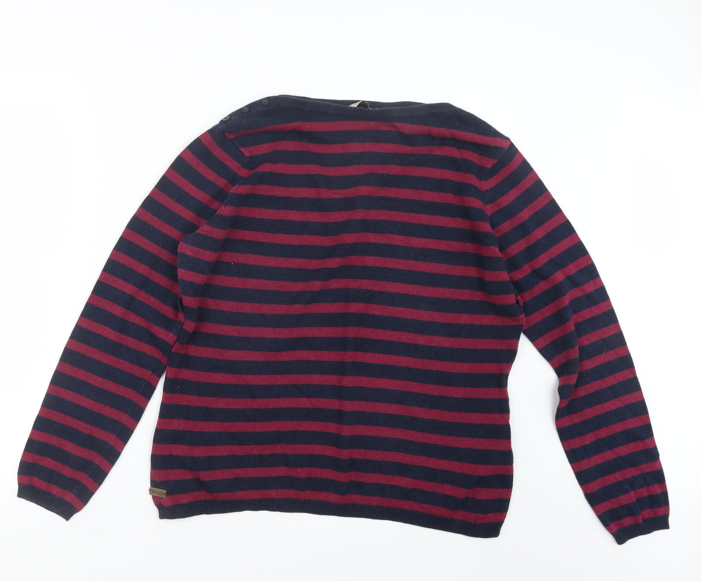 Regatta Womens Pink Striped Knit Pullover Jumper Size 14