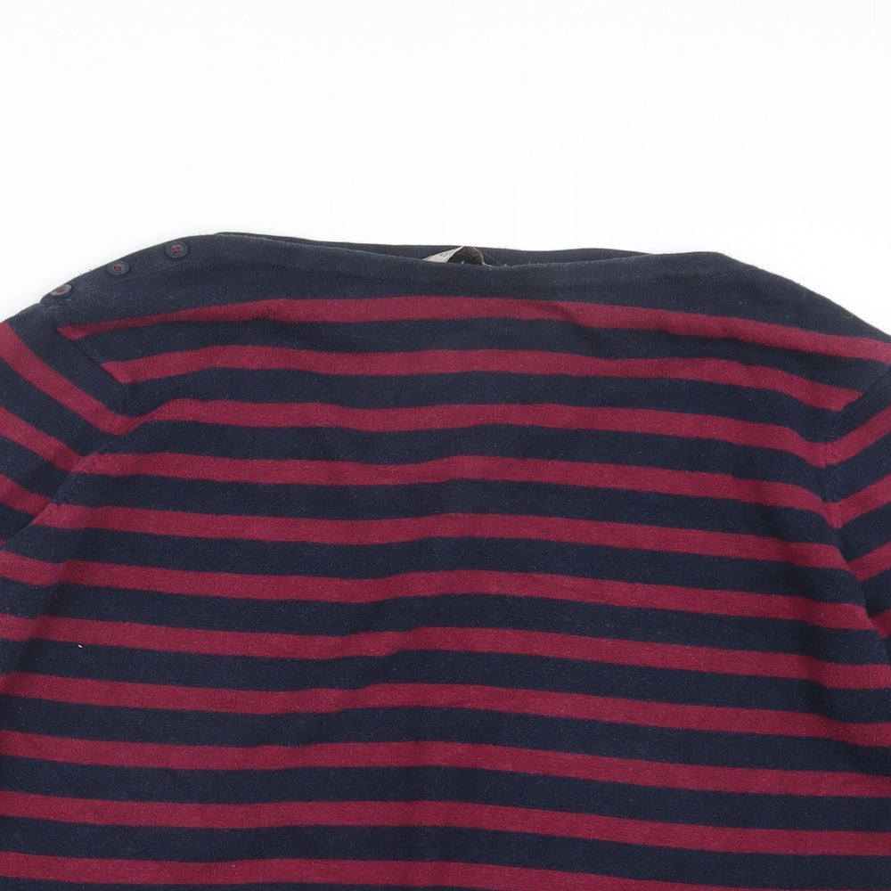 Regatta Womens Pink Striped Knit Pullover Jumper Size 14