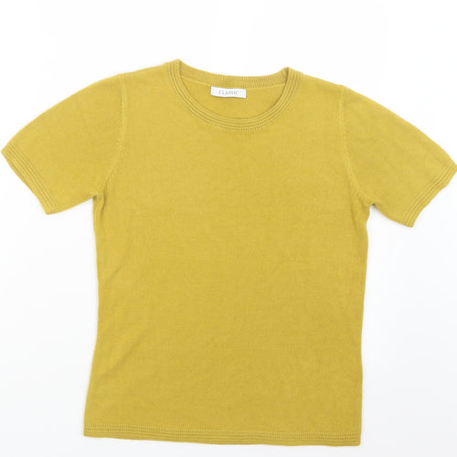 Marks and Spencer Womens Yellow  Knit Pullover Jumper Size 6