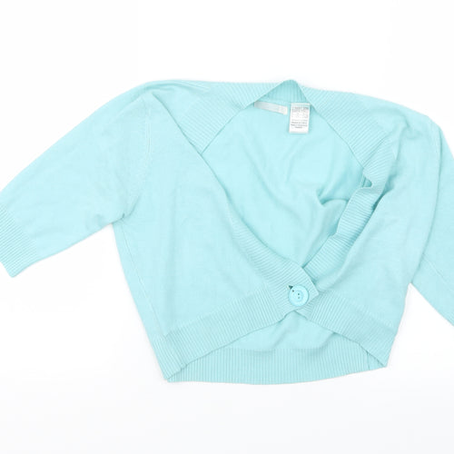 R Womens Green  Knit Cardigan Jumper Size 14