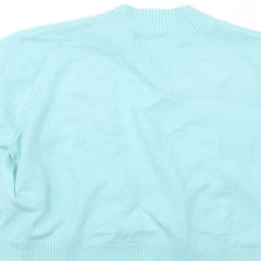R Womens Green  Knit Cardigan Jumper Size 14
