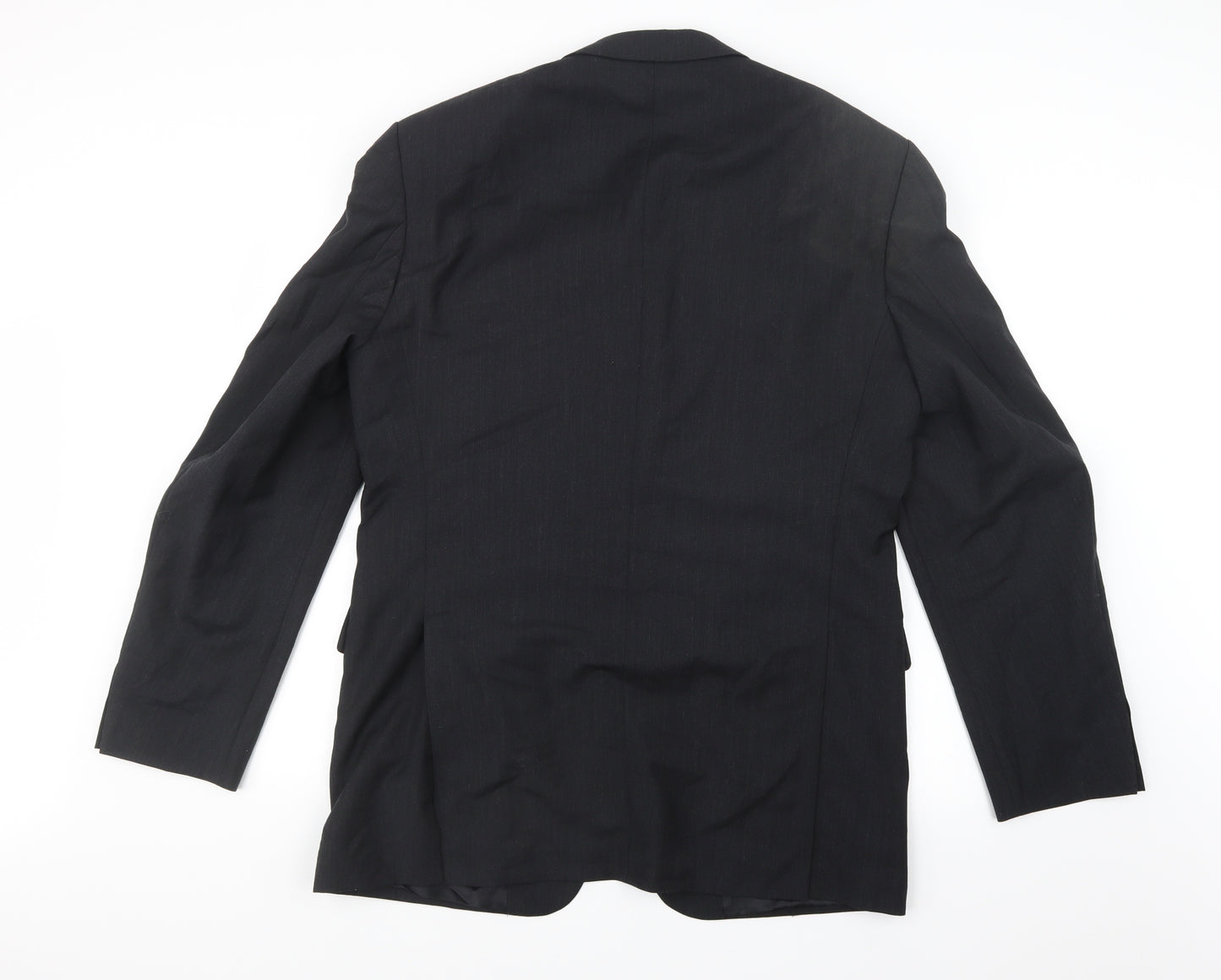 Tessuto Mens Black   Jacket Suit Jacket Size 40