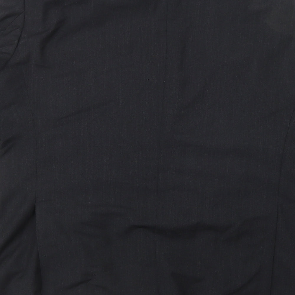 Tessuto Mens Black   Jacket Suit Jacket Size 40